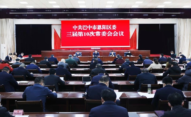 杨波主持召开三届区委第10次常委会会议