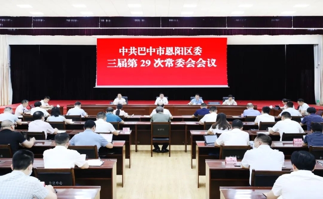 杨波主持召开三届区委第29次常委会会议